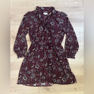 LOFT Outlet floral long sleeve dress size medium